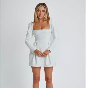 The Ultimate Muse Pearl Dress | White